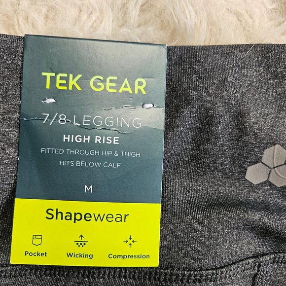 NWT Tek Gear Women's Gray Shapewear 7/8 Legging High Rise Pants Size M - Picture 8 of 8